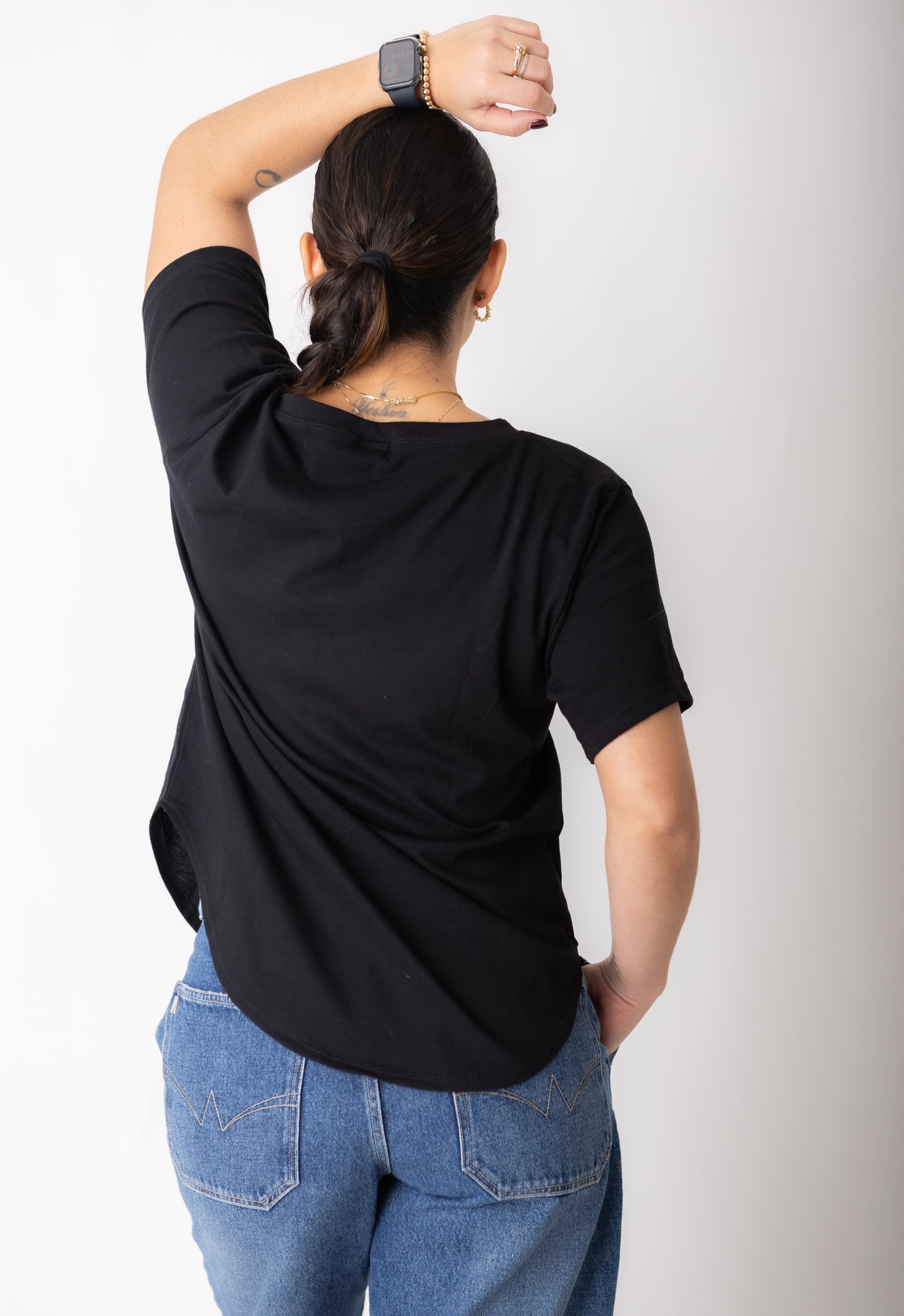 Blusa Casual Gola V