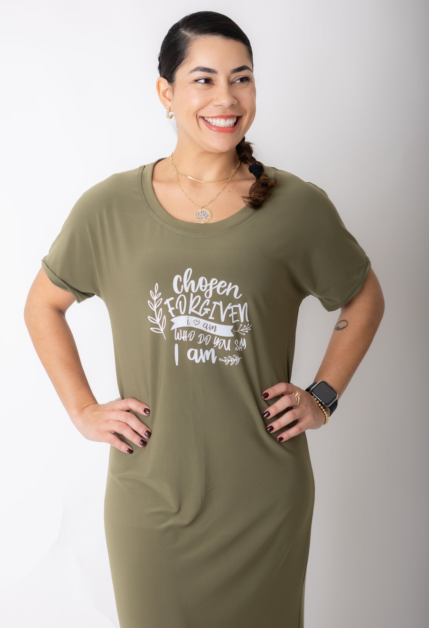 Vestido Longo Casual Feminino