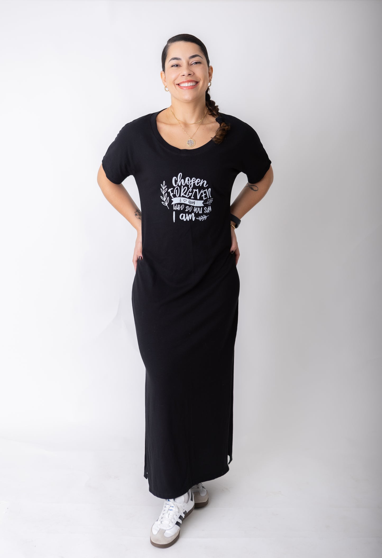 Vestido Longo Casual Feminino