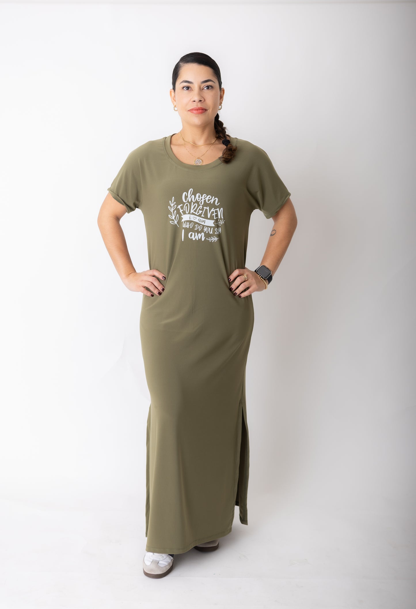 Vestido Longo Casual Feminino