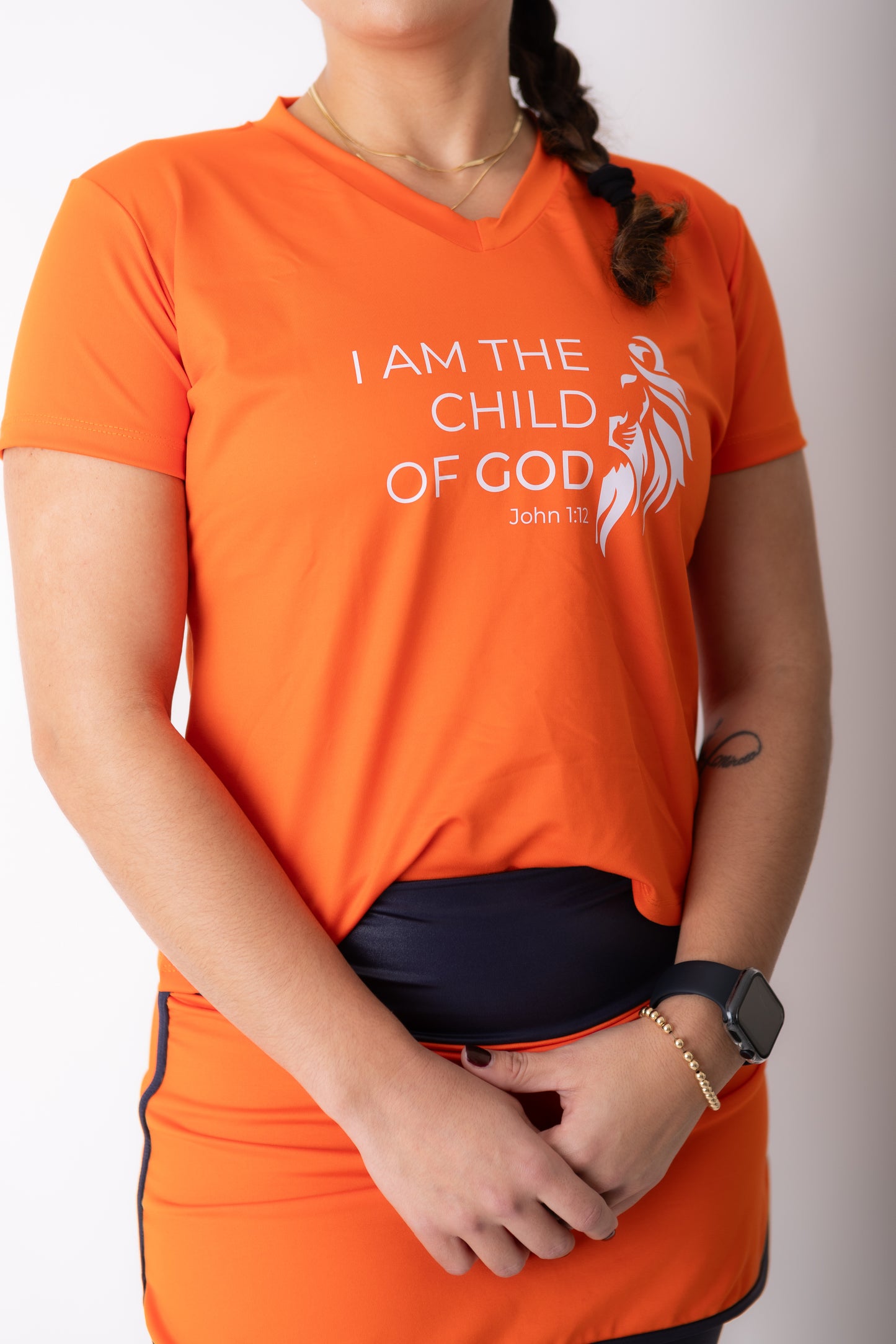 Blusa Cropped laranja Feminina Fitness